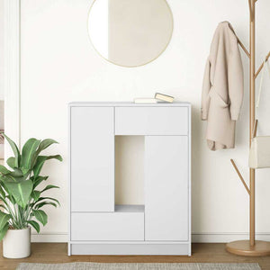 Weißes Sideboard mit Schubladen 73x31x90 cm