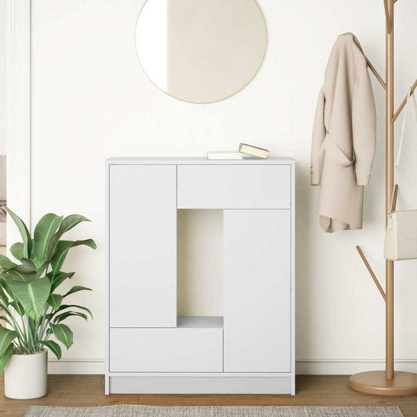Weißes Sideboard mit Schubladen 73x31x90 cm
