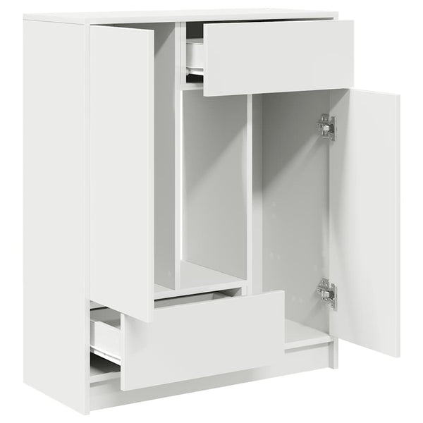 Weißes Sideboard mit Schubladen 73x31x90 cm