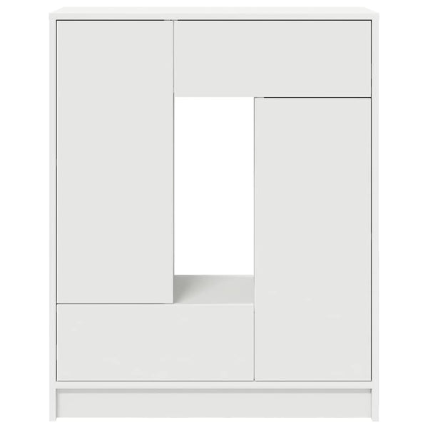 Weißes Sideboard mit Schubladen 73x31x90 cm