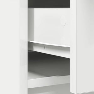 Weißes Sideboard mit Schubladen 73x31x90 cm
