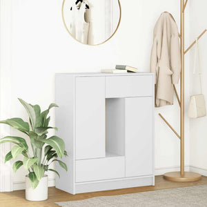 Weißes Sideboard mit Schubladen 73x31x90 cm