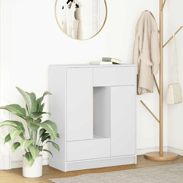 Weißes Sideboard mit Schubladen 73x31x90 cm