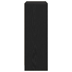 vidaXL Buffet avec tiroirs et portes aspect chêne noir 73x31x90 cm
