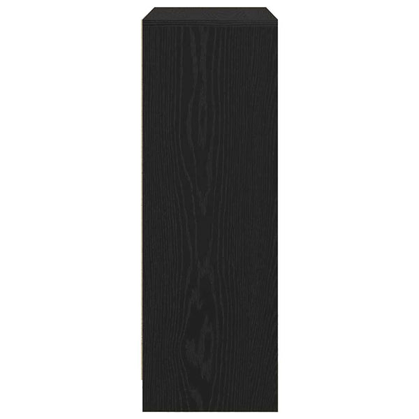 vidaXL Buffet avec tiroirs et portes aspect chêne noir 73x31x90 cm