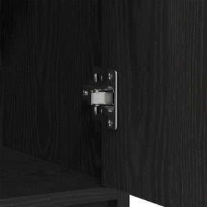 vidaXL Buffet avec tiroirs et portes aspect chêne noir 73x31x90 cm
