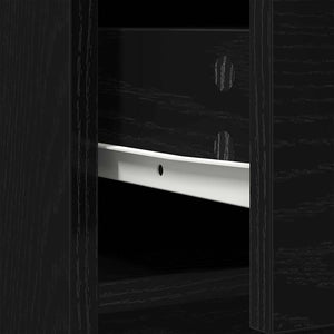 vidaXL Buffet avec tiroirs et portes aspect chêne noir 73x31x90 cm
