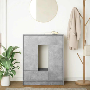 Betongraues Sideboard mit Schubladen