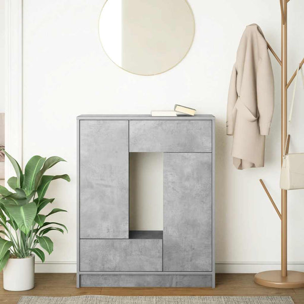 Betongraues Sideboard mit Schubladen