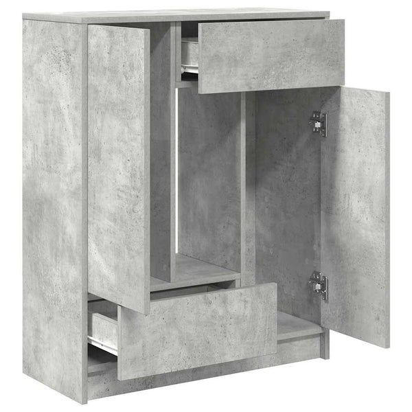 Betongraues Sideboard mit Schubladen