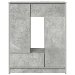 Betongraues Sideboard mit Schubladen