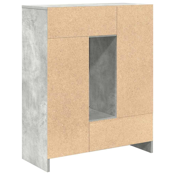 Betongraues Sideboard mit Schubladen