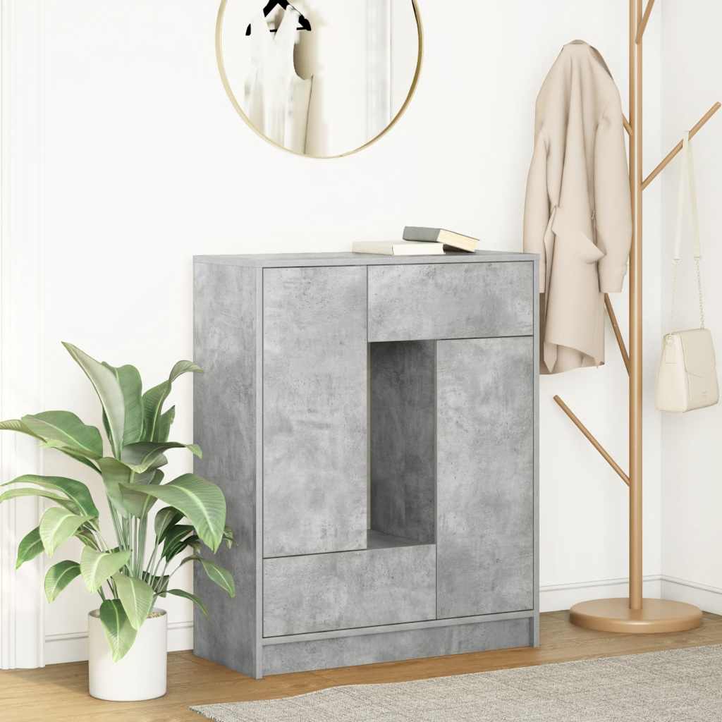 Betongraues Sideboard mit Schubladen