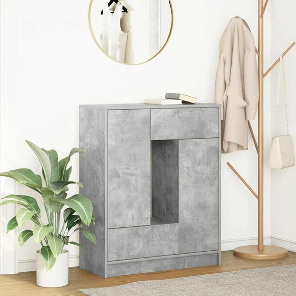 Betongraues Sideboard mit Schubladen