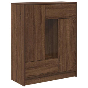 Sideboard Braun Eichen-Optik 73x31x90 cm