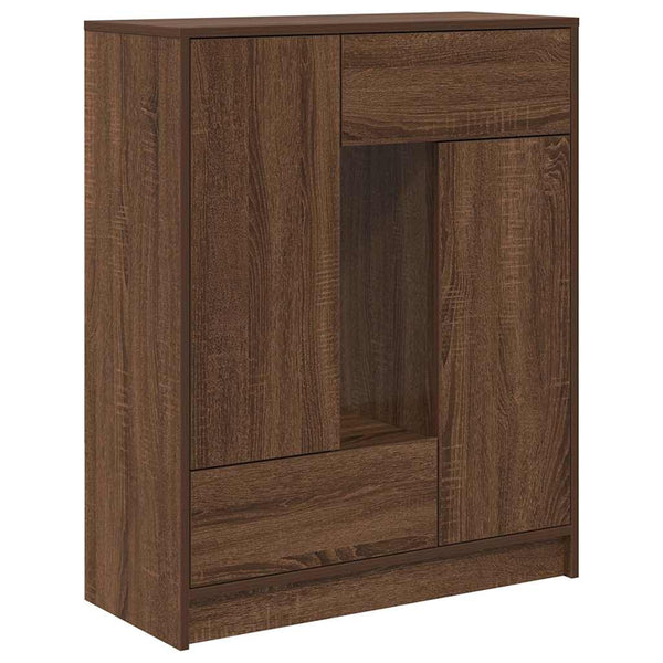 Sideboard Braun Eichen-Optik 73x31x90 cm