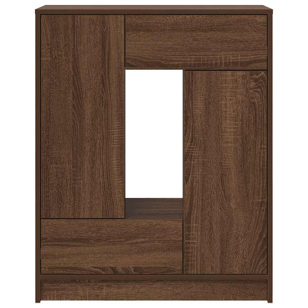 Sideboard Braun Eichen-Optik 73x31x90 cm