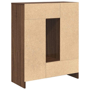 Sideboard Braun Eichen-Optik 73x31x90 cm