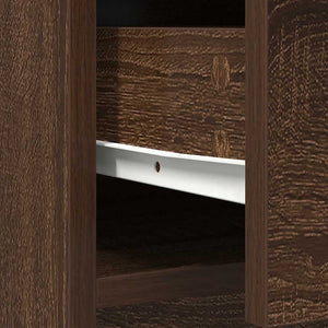 Sideboard Braun Eichen-Optik 73x31x90 cm