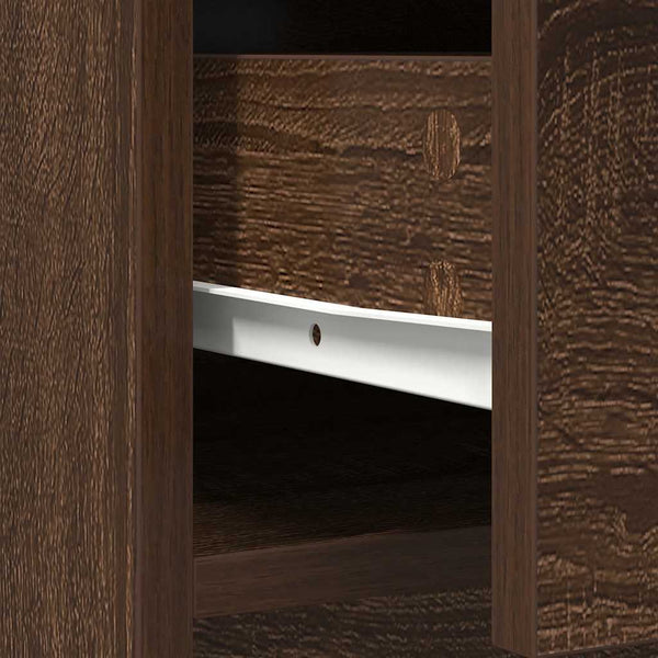 Sideboard Braun Eichen-Optik 73x31x90 cm