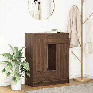 Sideboard Braun Eichen-Optik 73x31x90 cm