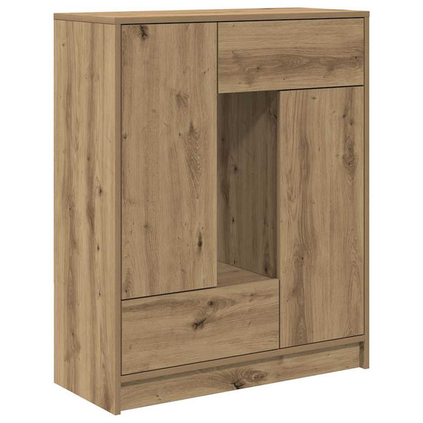 Sideboard Artisan-Eiche 73x31x90 cm