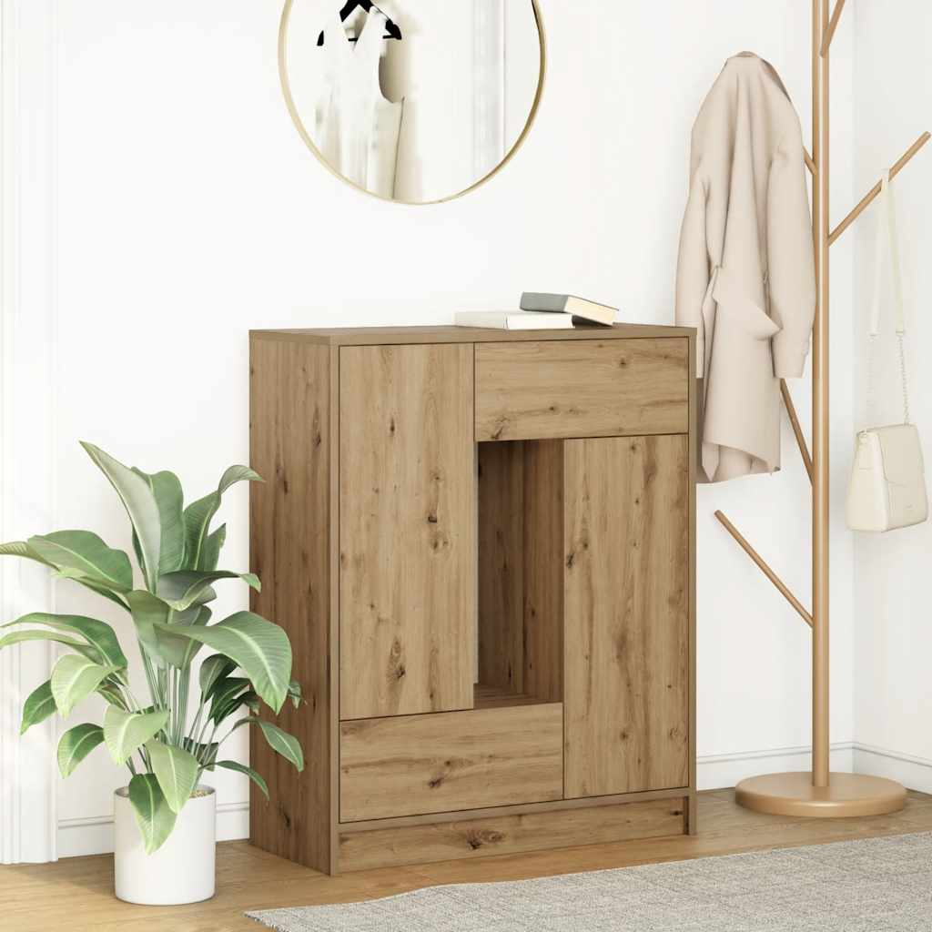 Sideboard Artisan-Eiche 73x31x90 cm