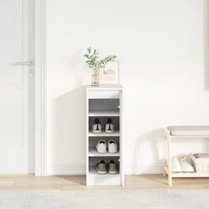 Weißer Schuhschrank Holz 29,5x34x76 cm
