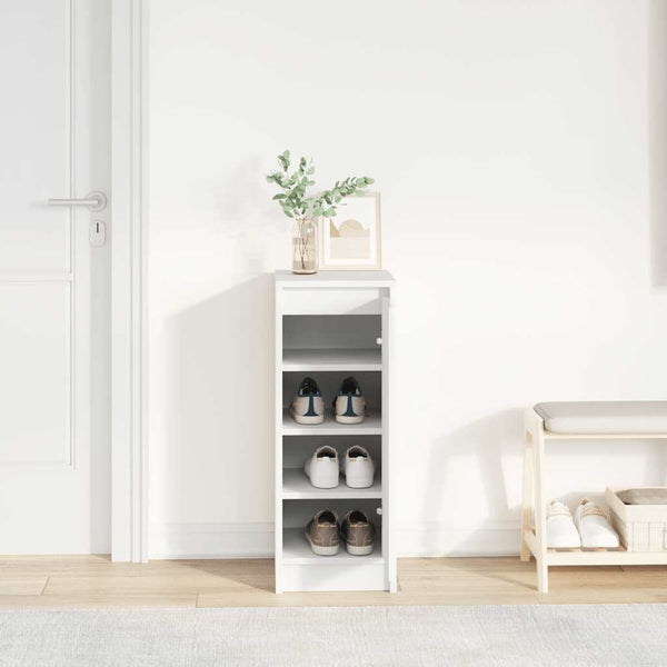 Weißer Schuhschrank Holz 29,5x34x76 cm