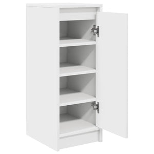 Weißer Schuhschrank Holz 29,5x34x76 cm