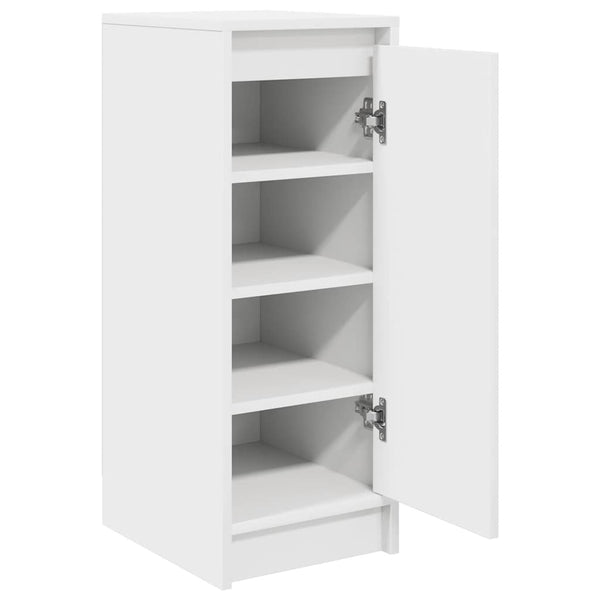 Weißer Schuhschrank Holz 29,5x34x76 cm