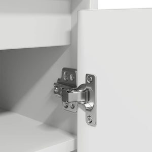 Weißer Schuhschrank Holz 29,5x34x76 cm