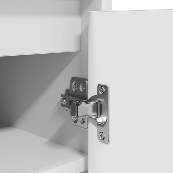 Weißer Schuhschrank Holz 29,5x34x76 cm