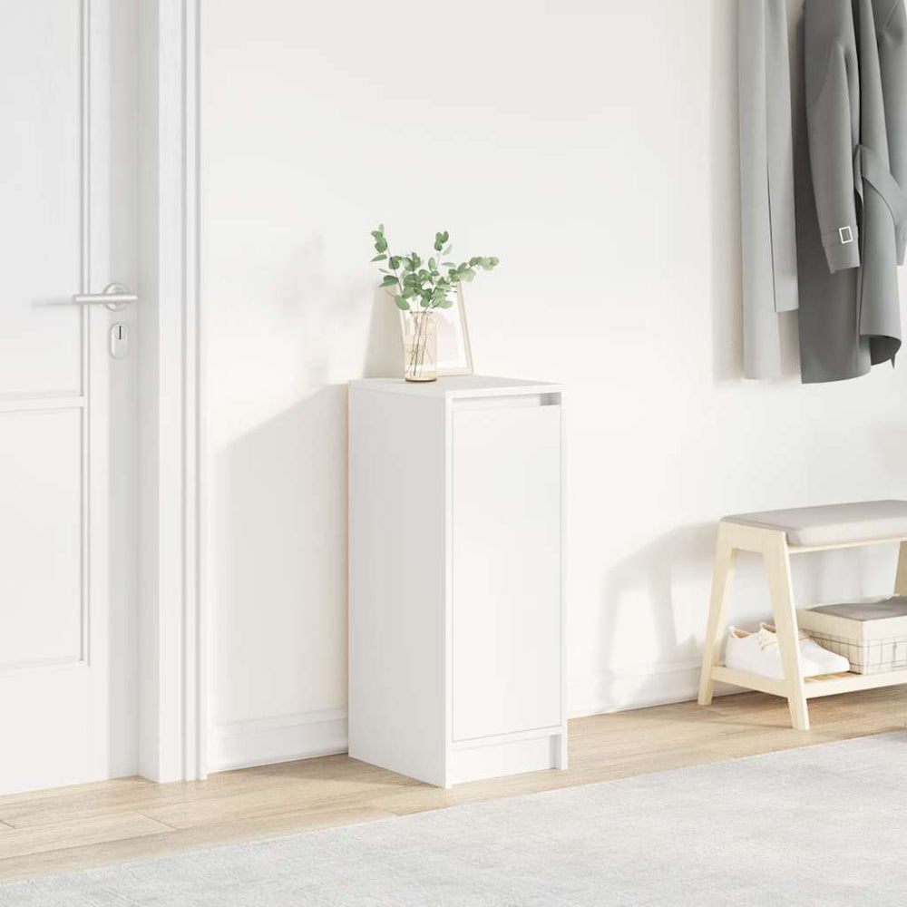 Weißer Schuhschrank Holz 29,5x34x76 cm