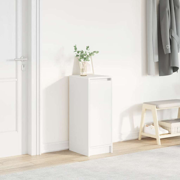Weißer Schuhschrank Holz 29,5x34x76 cm