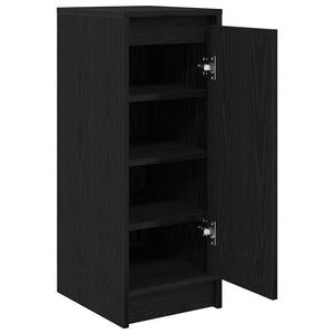 Schuhschrank Schwarz Eichenoptik