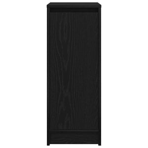 Schuhschrank Schwarz Eichenoptik