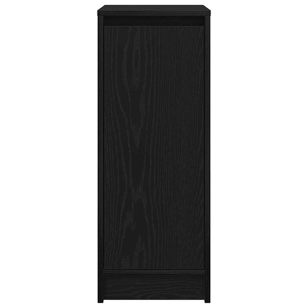 Schuhschrank Schwarz Eichenoptik
