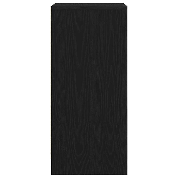 Schuhschrank Schwarz Eichenoptik