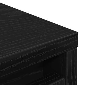 Schuhschrank Schwarz Eichenoptik