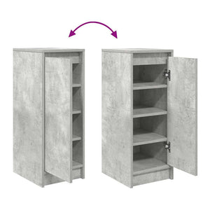 Schuhschrank Betongrau Holzwerkstoff 76 cm