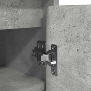 Schuhschrank Betongrau Holzwerkstoff 76 cm