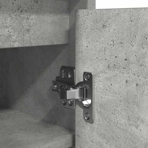 Schuhschrank Betongrau Holzwerkstoff 76 cm