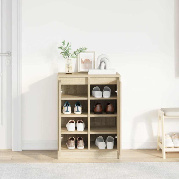 Schuhschrank Sonoma Eiche 57x34x76 cm