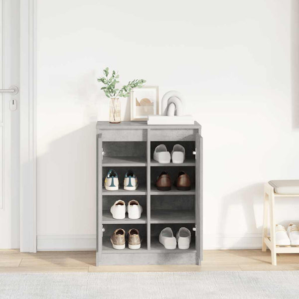 Betongrauer Schuhschrank 57x76 cm