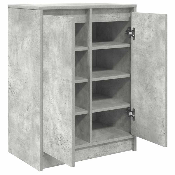 Betongrauer Schuhschrank 57x76 cm