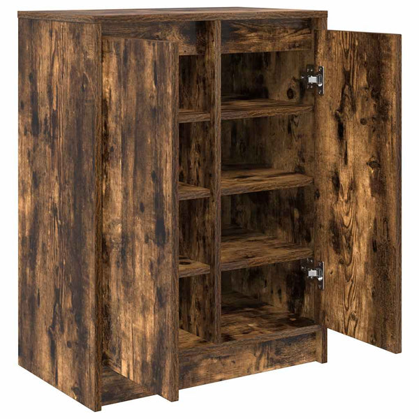 Schuhschrank Räuchereiche 57x34x76 cm