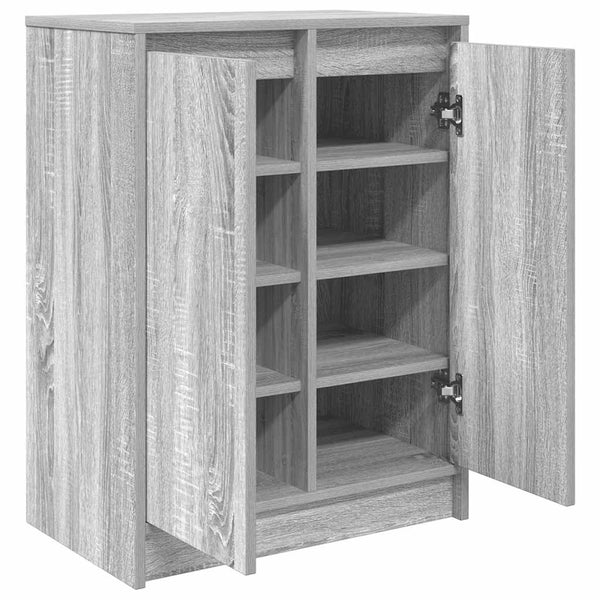 Schuhschrank Grau Sonoma 57x34x76 cm