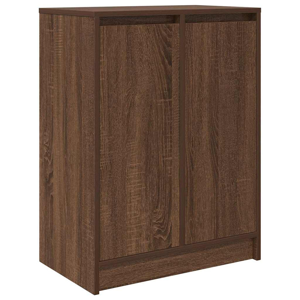 Schuhregal Braun Eichen-Optik 57x34x76 cm