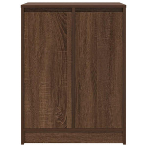 Schuhregal Braun Eichen-Optik 57x34x76 cm